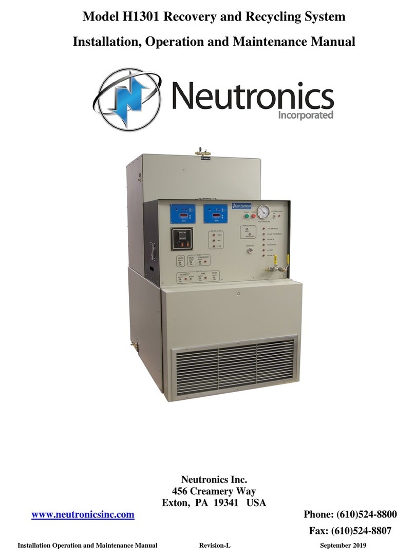 Neutronics H1301 Installation, operation and maintenance manual