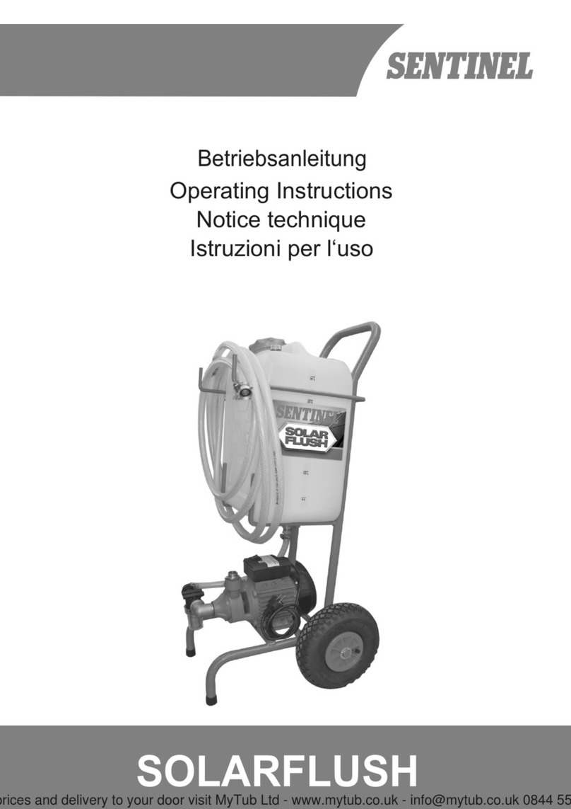Sentinel SOLARFLUSH User manual