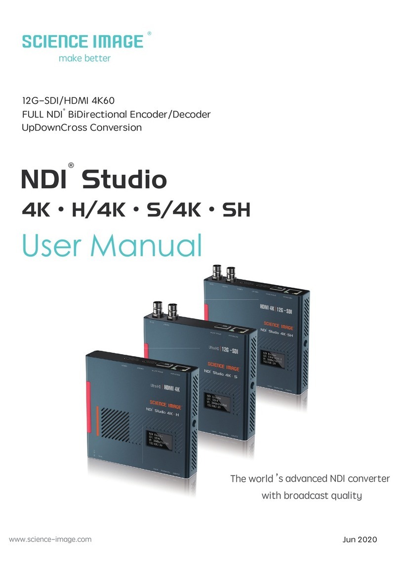 Science Image NDI Studio 4K user manual