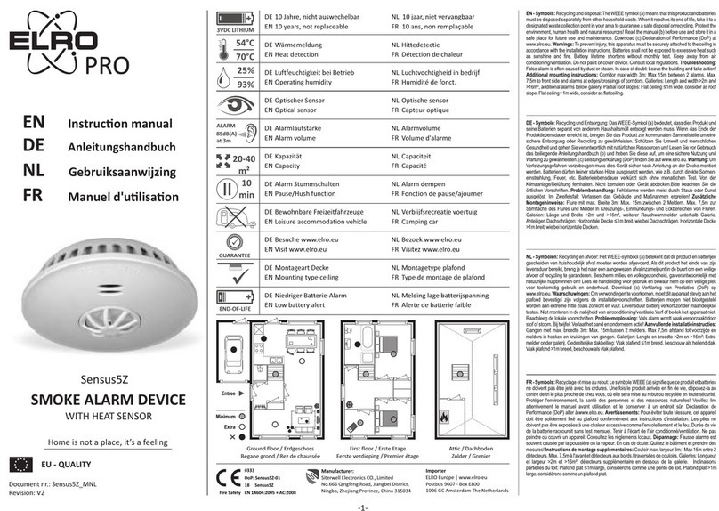 ELRO Sensus5Z User manual