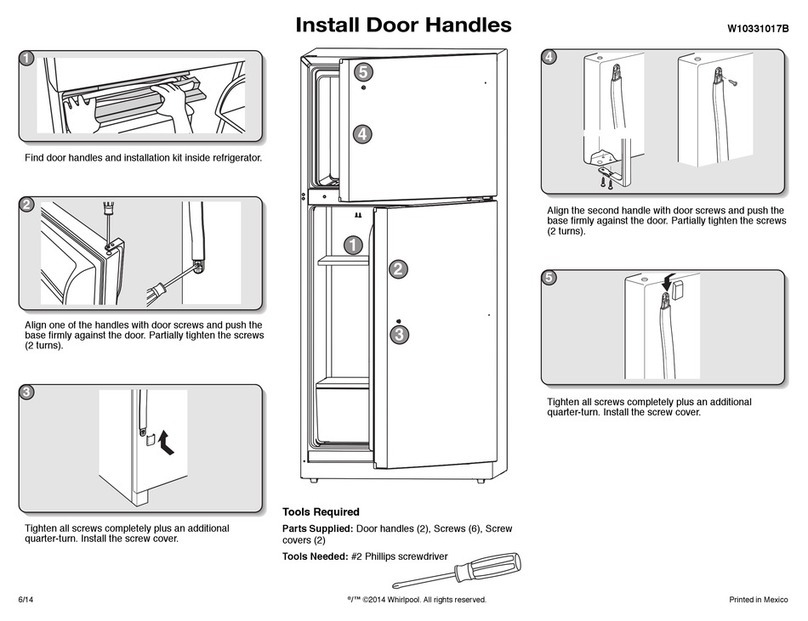 Whirlpool WRT318FZDW User manual Whirlpool WRT318FZDW User manual