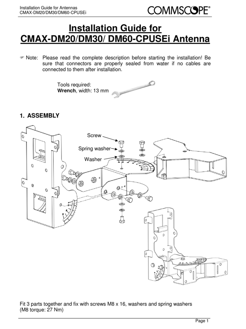 CommScope CMAX-DM20 User manual CommScope CMAX-DM20 User manual