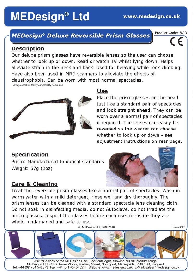 ME DESIGN Deluxe Reversible Prism Glasses manual