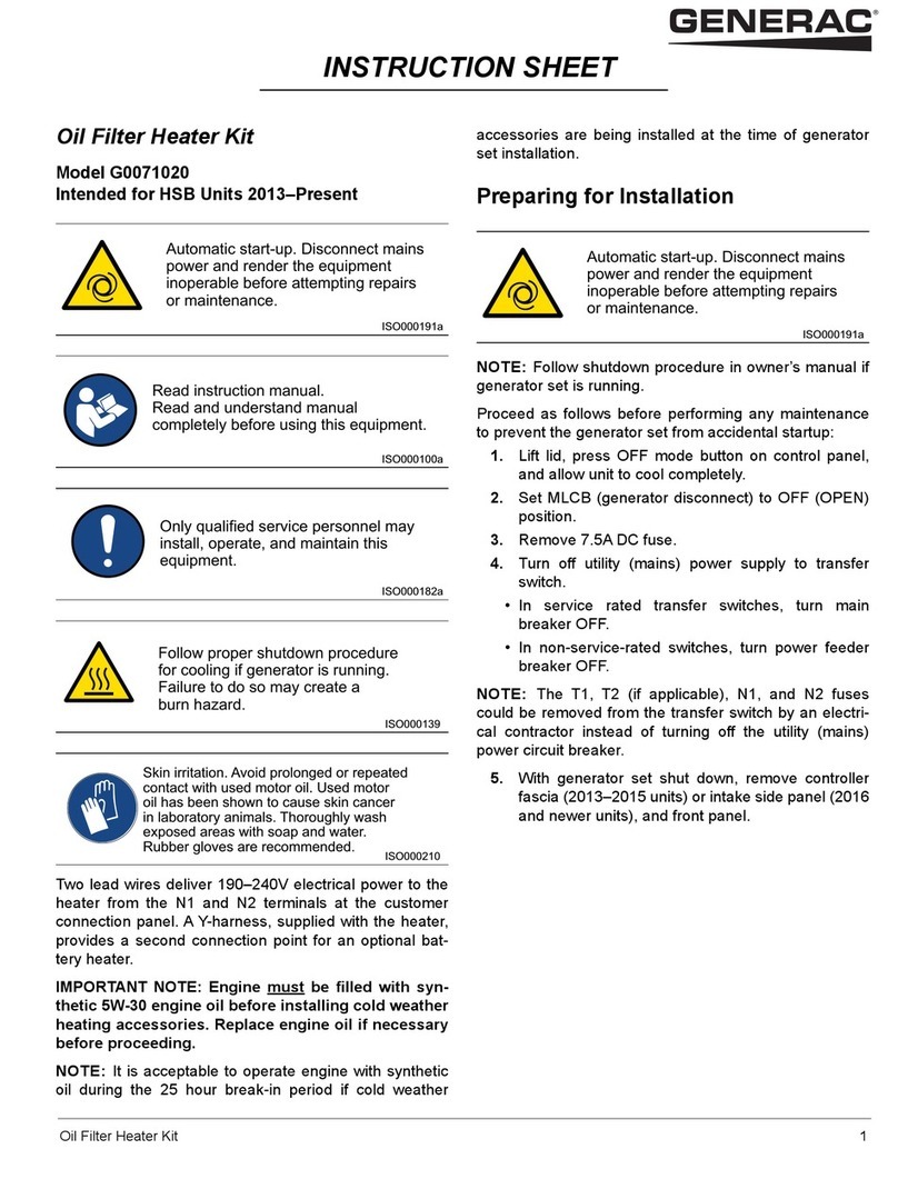Generac Power Systems G0071020 User manual Generac Power Systems G0071020 User manual