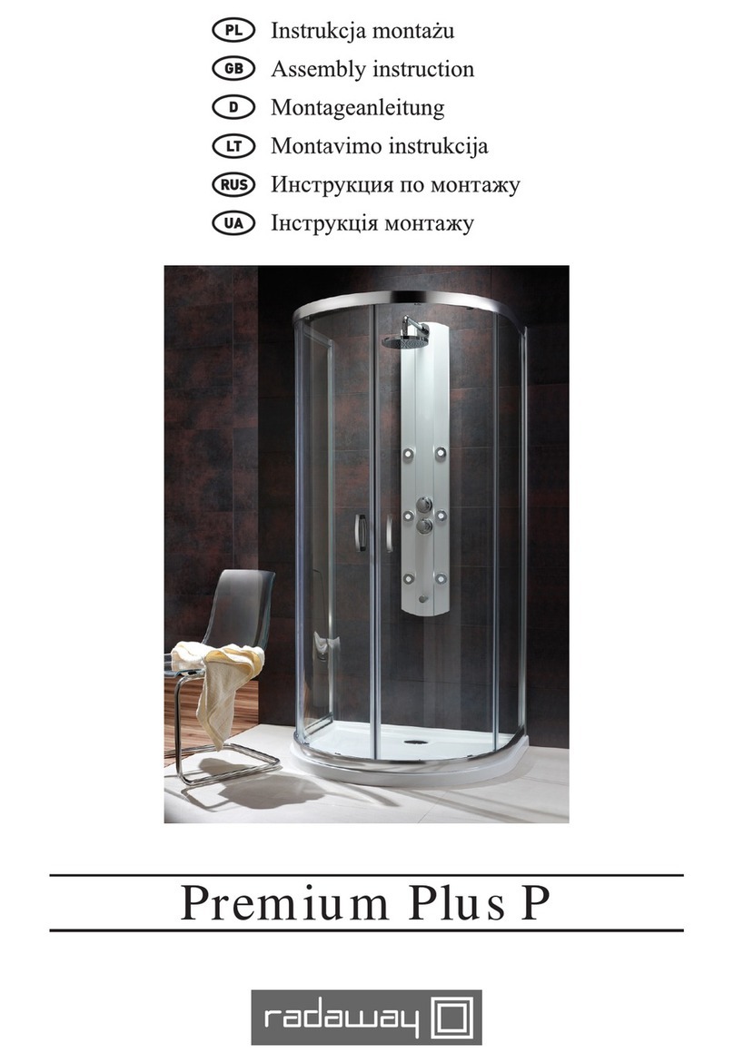 Radaway Premium Plus P User manual Radaway Premium Plus P User manual