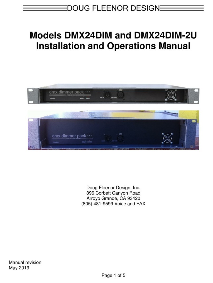 Doug Fleenor Design DMX24DIM Installation and operation manual