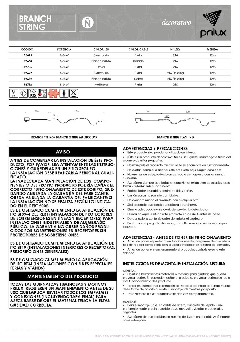 Prilux BRANCH STRING 192675 User manual