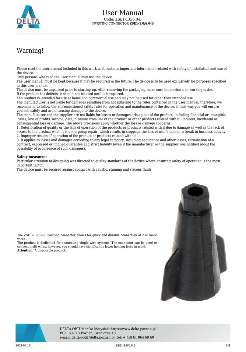 Delta ZSE1-1.0/6.0-B user manual