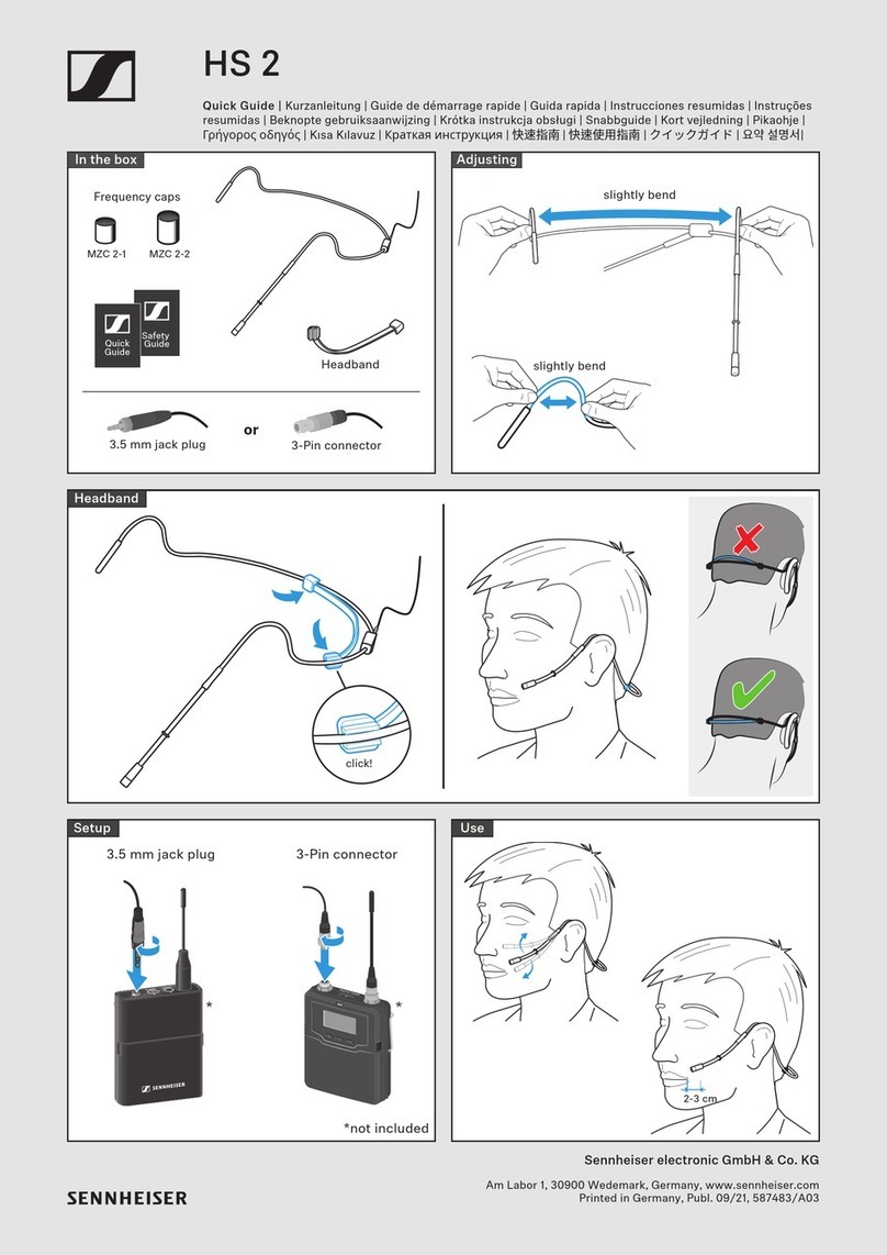 Sennheiser HS 2 quick guide