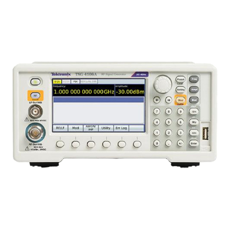 Tektronix TSG4100A-RM1 User manual