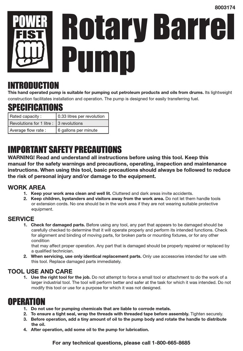 Power Fist 8003174 Operation