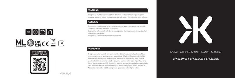 Knightsbridge LFX512WW Installation & maintenance manual