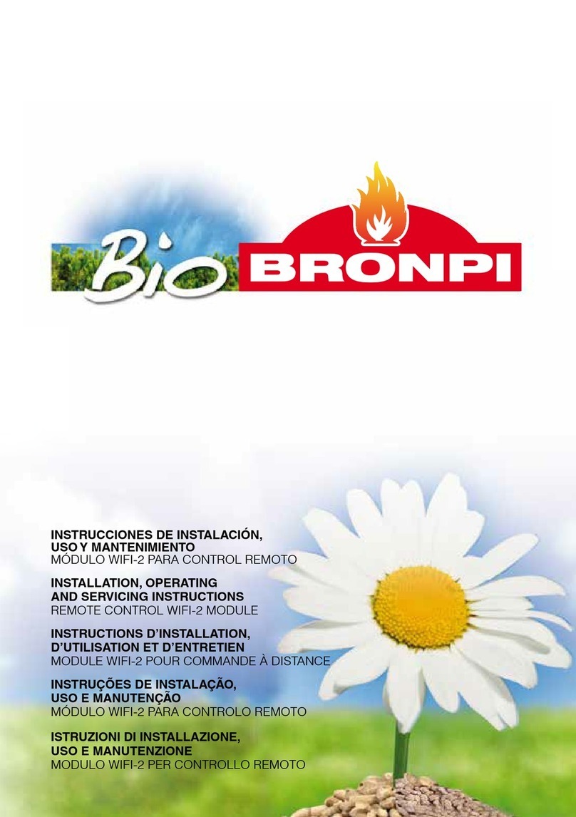 Bio Bronpi WIFI 2 Installation, operating and servicing instructions