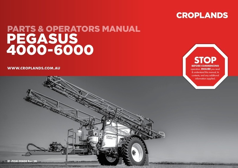 Croplands PEGASUS 4000 PARTS & OPERATORS MANUAL