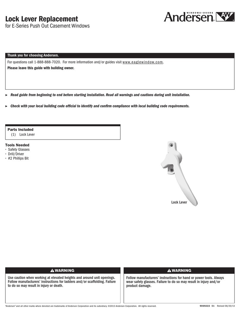 Anderson Lock Lever quick start guide