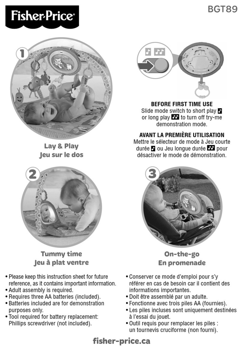 Fisher-Price BGT89 instruction sheet