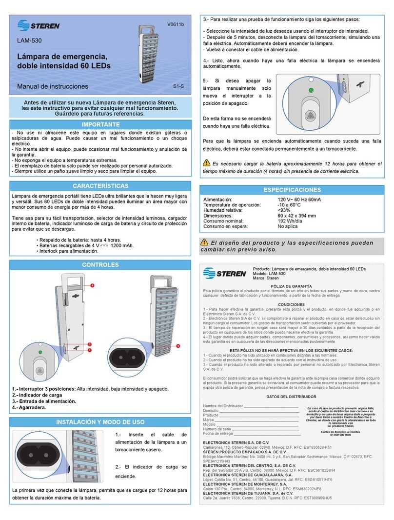 Steren LAM-530 instruction manual