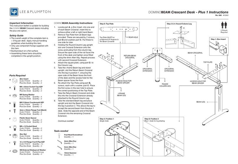 Lee & Plumpton DOMINOBEAM User manual Lee & Plumpton DOMINOBEAM User manual