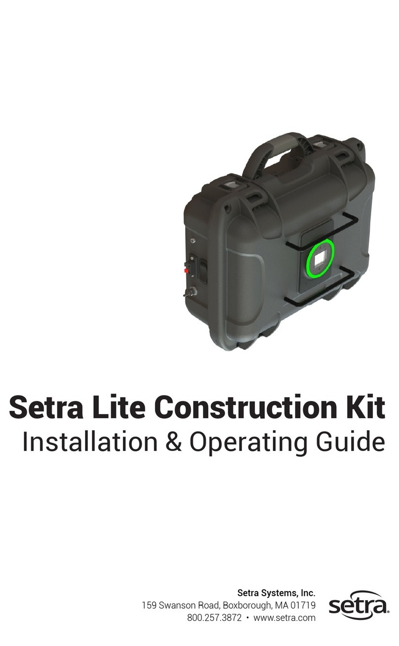Setra Systems LITE Construction Kit Installation & operating guide