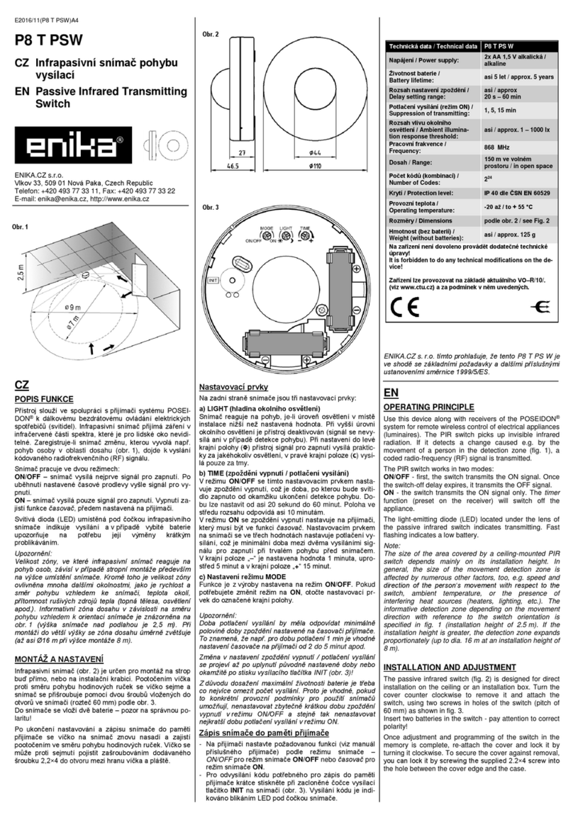 enika P8 T PSW User manual