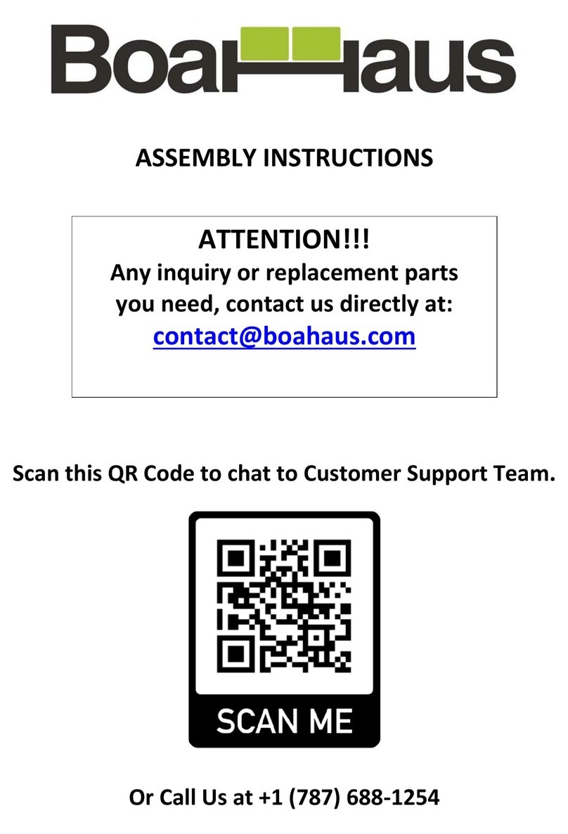 Boahaus 1605 Assembly instructions