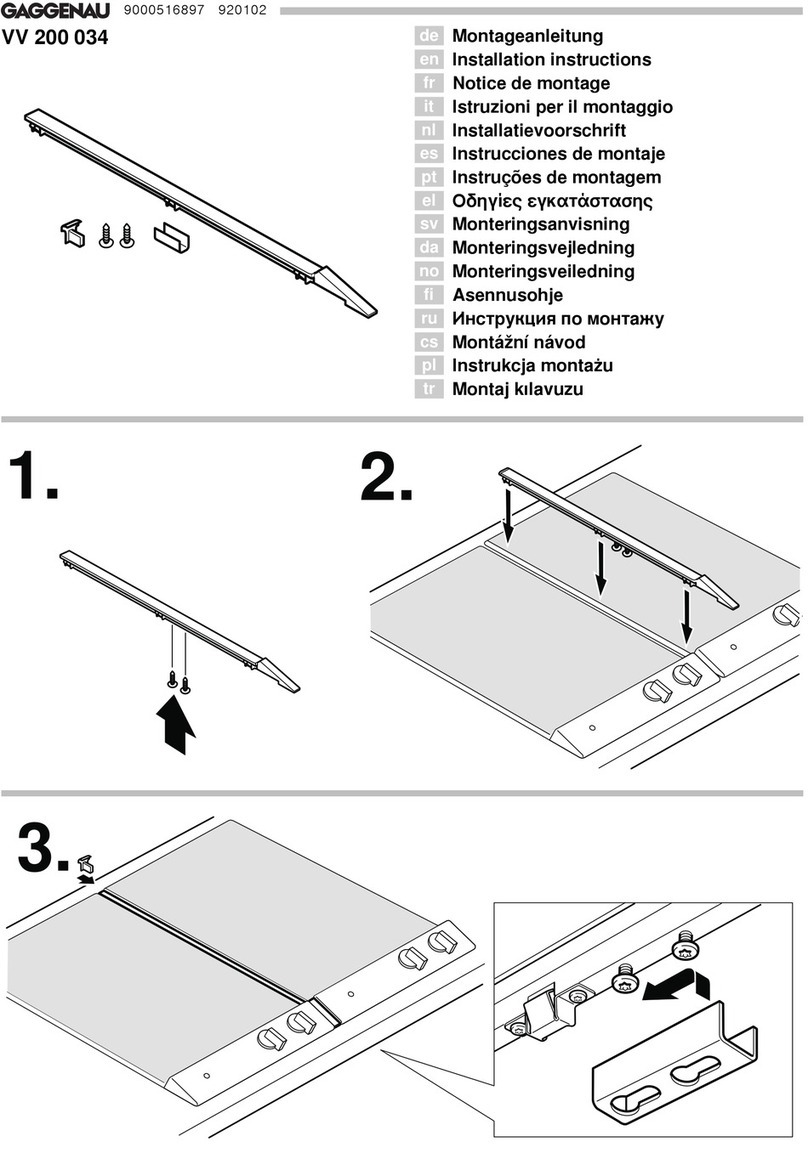 Gaggenau VV 200 034 User manual