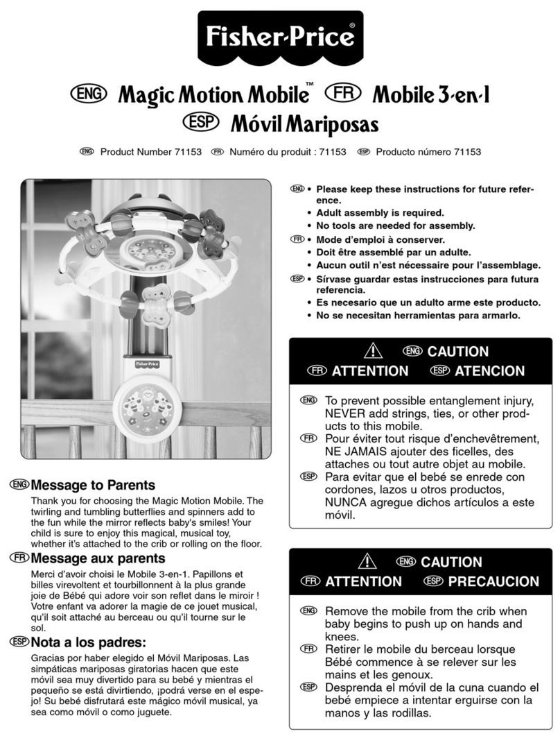 Fisher-Price Magic Motion Mobile 71153 User manual