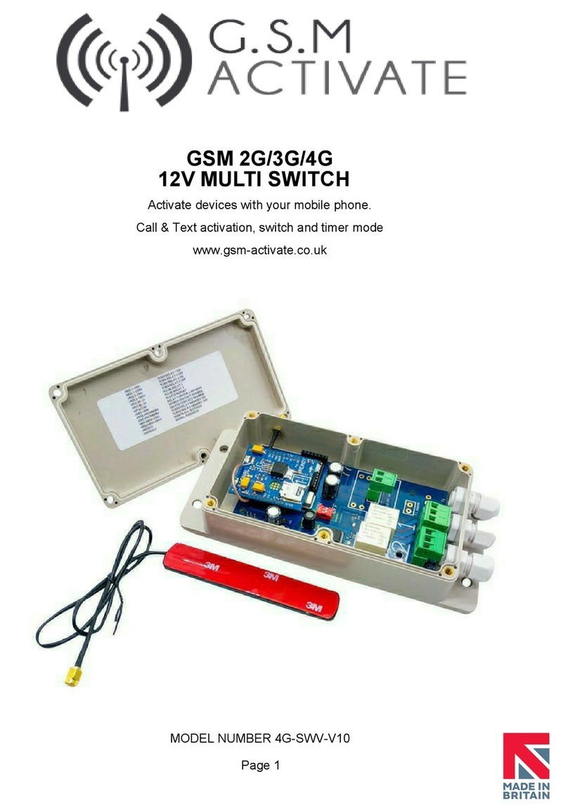 GSM Activate 4G-SWV-V10 User manual