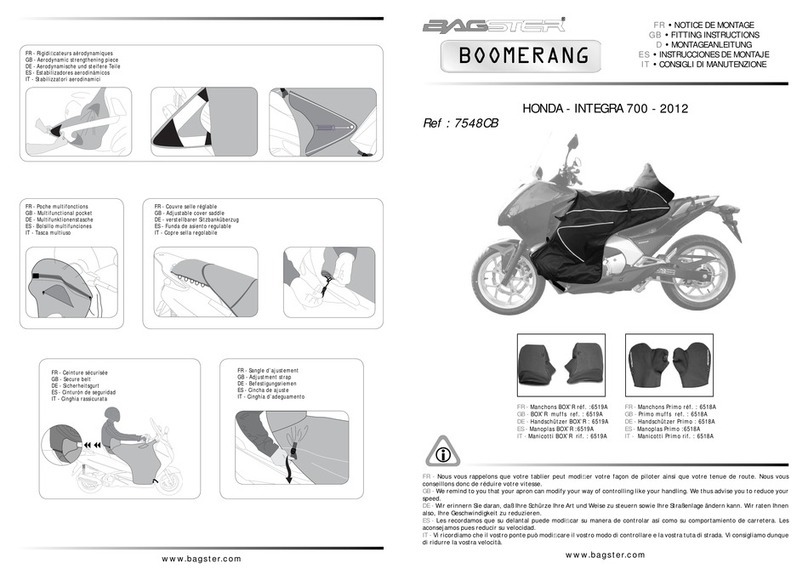 Bagster BOOMERANG 7548CB Fitting instructions