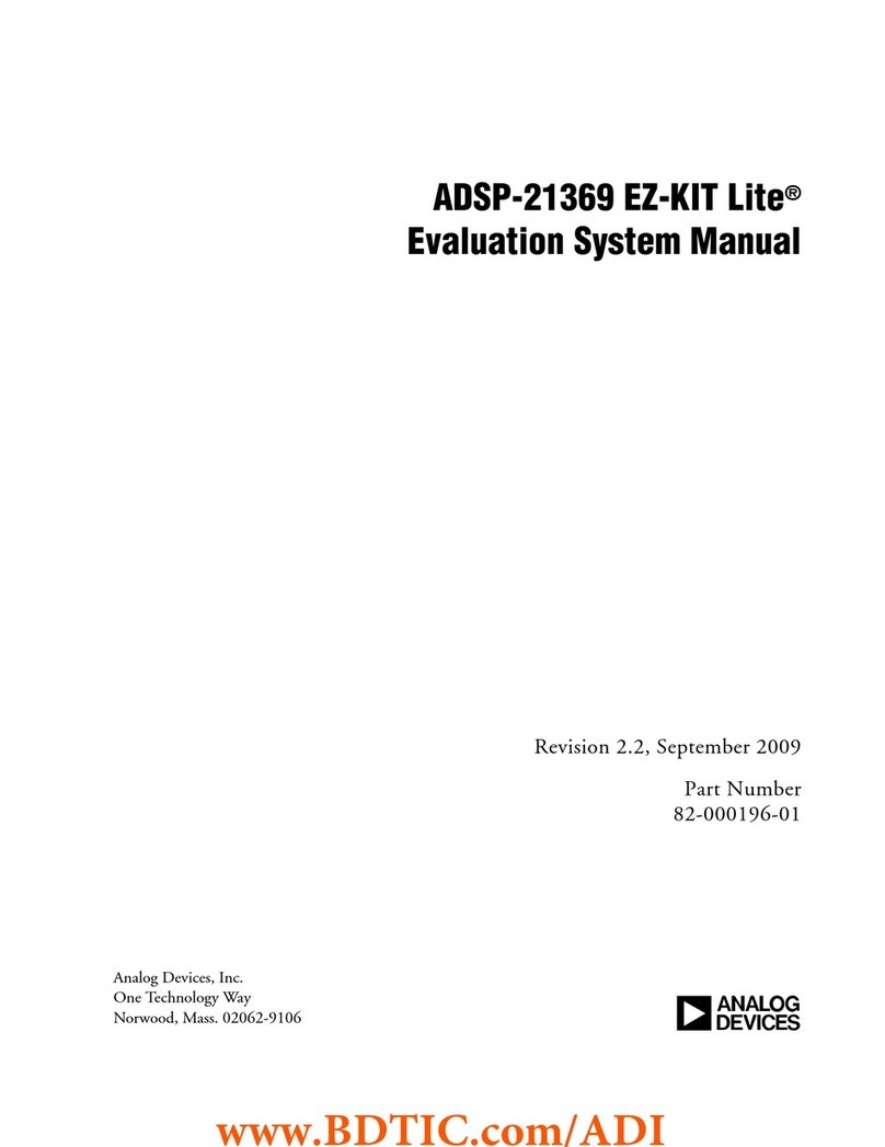Analog Devices ADSP-21369 EZ-KIT Lite User manual