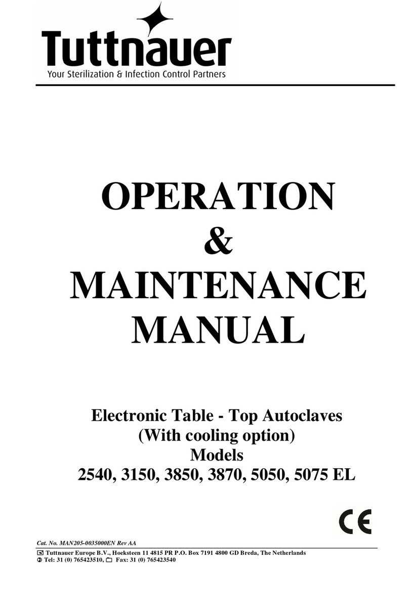 Tuttnauer Valueklave 2540 Operation & maintenance manual