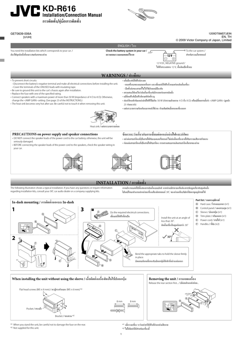 JVC KD-R616 Guide
