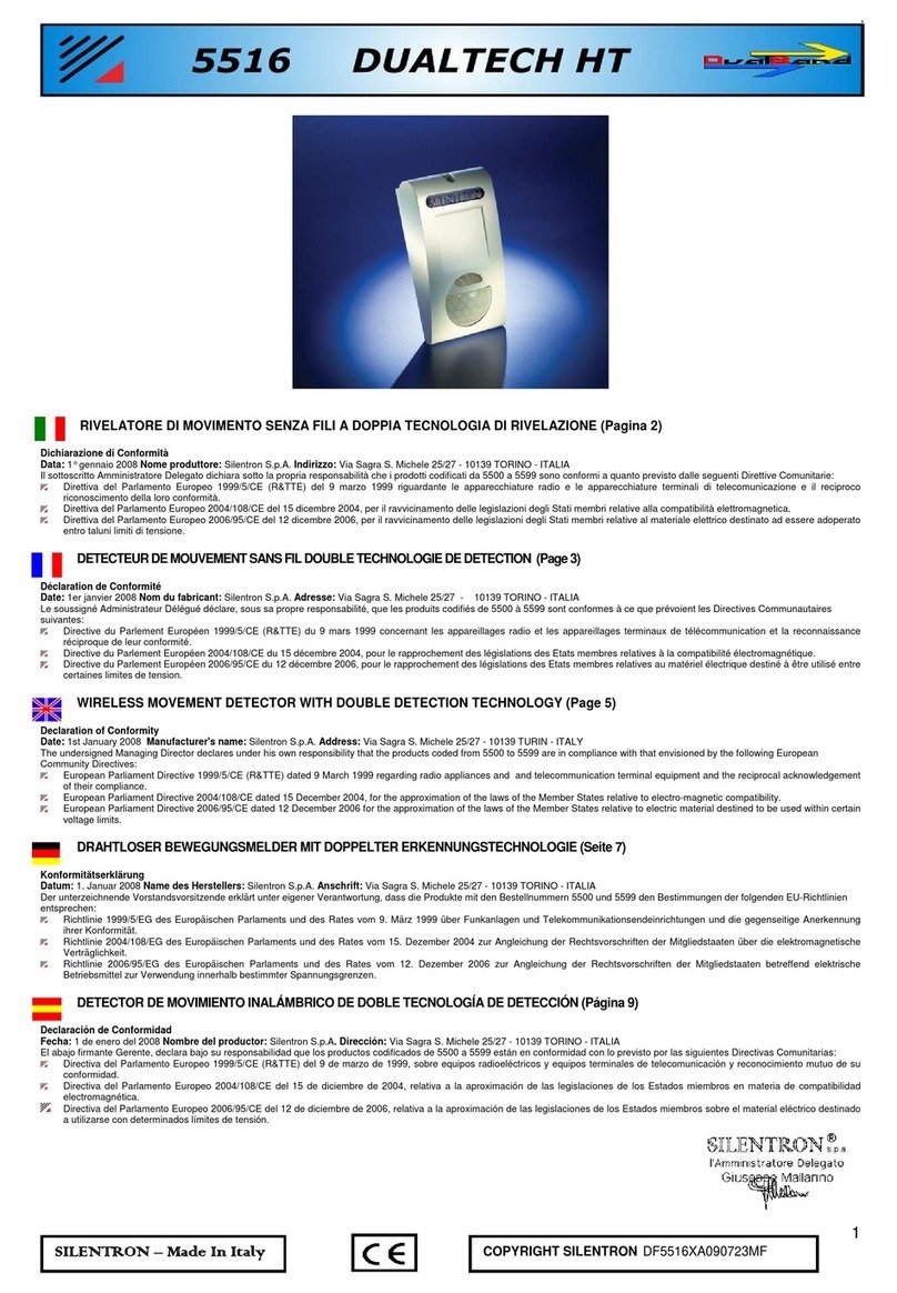 SILENTRON DualTech HT User manual