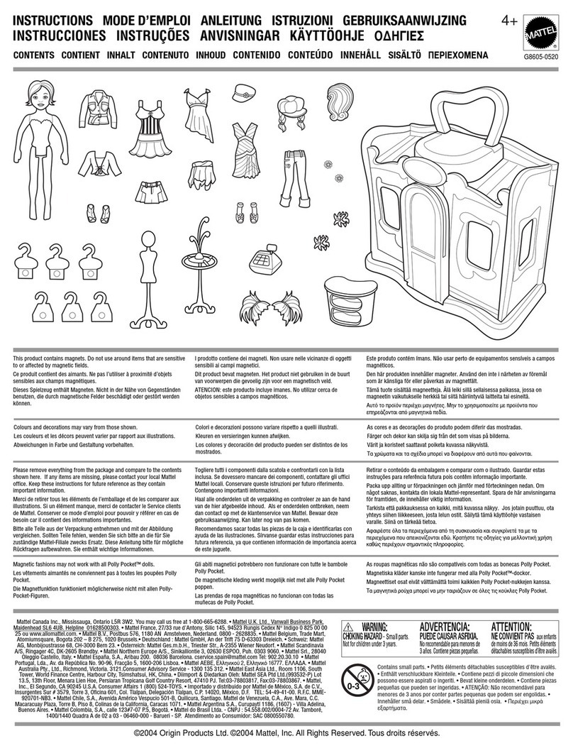 Mattel G8605-0520 instructions