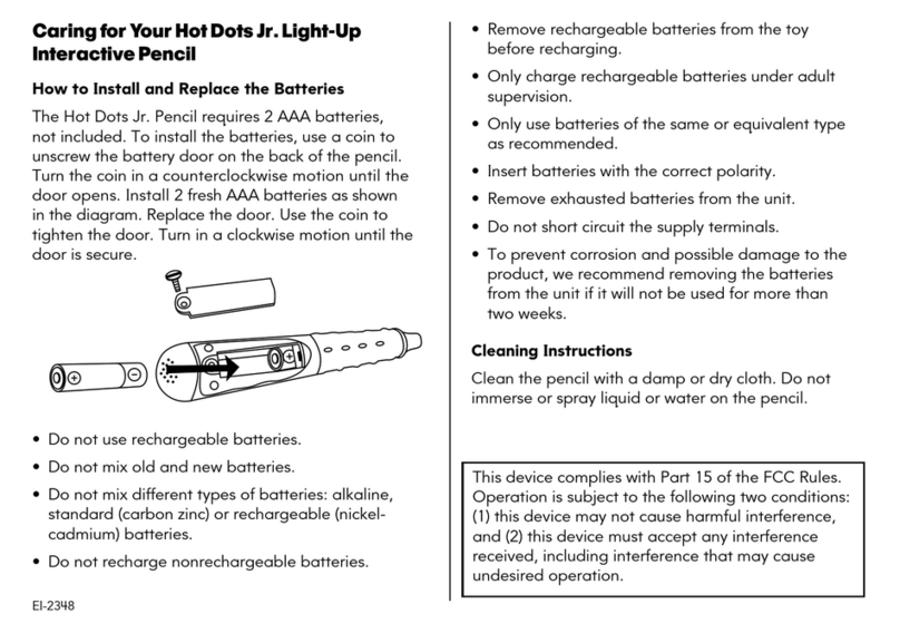 Educational Insights Hot Dots Jr. User manual