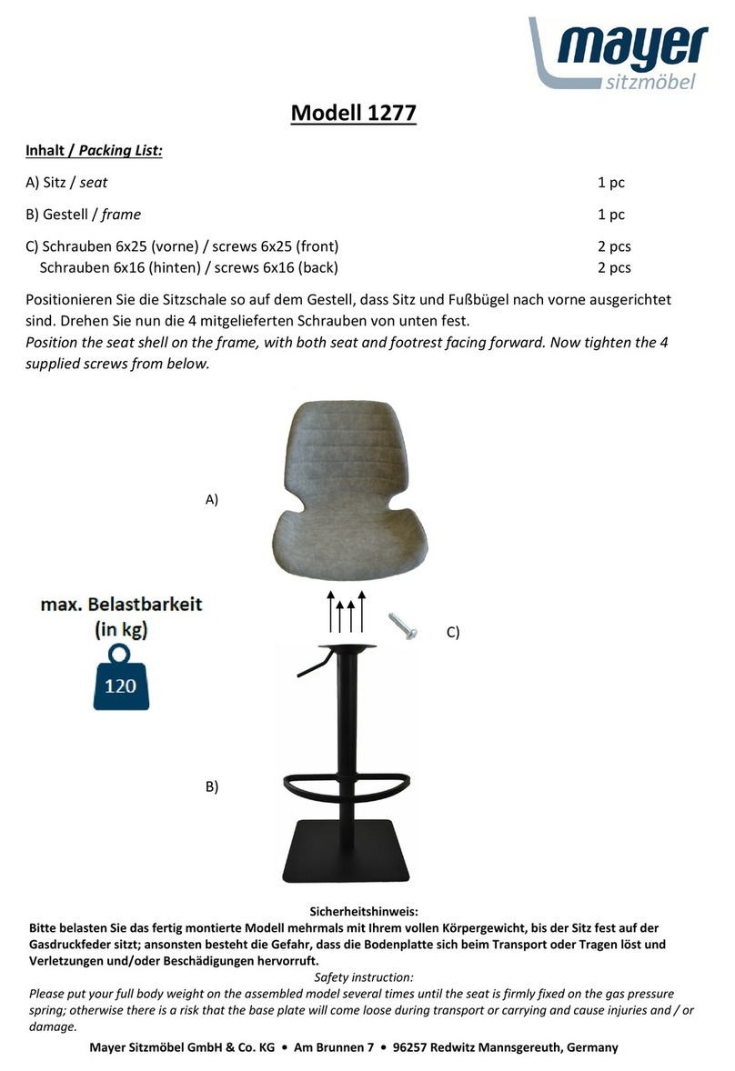 Mayer 1277 User manual