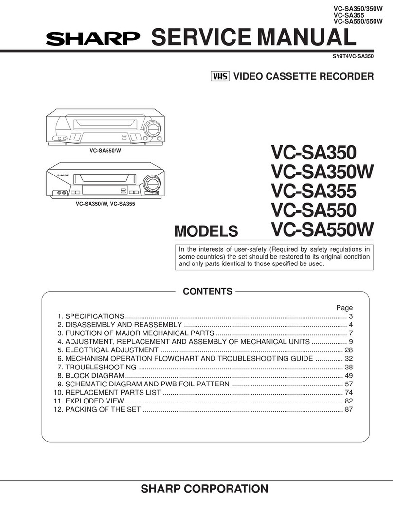 Sharp VC-SA350 User manual