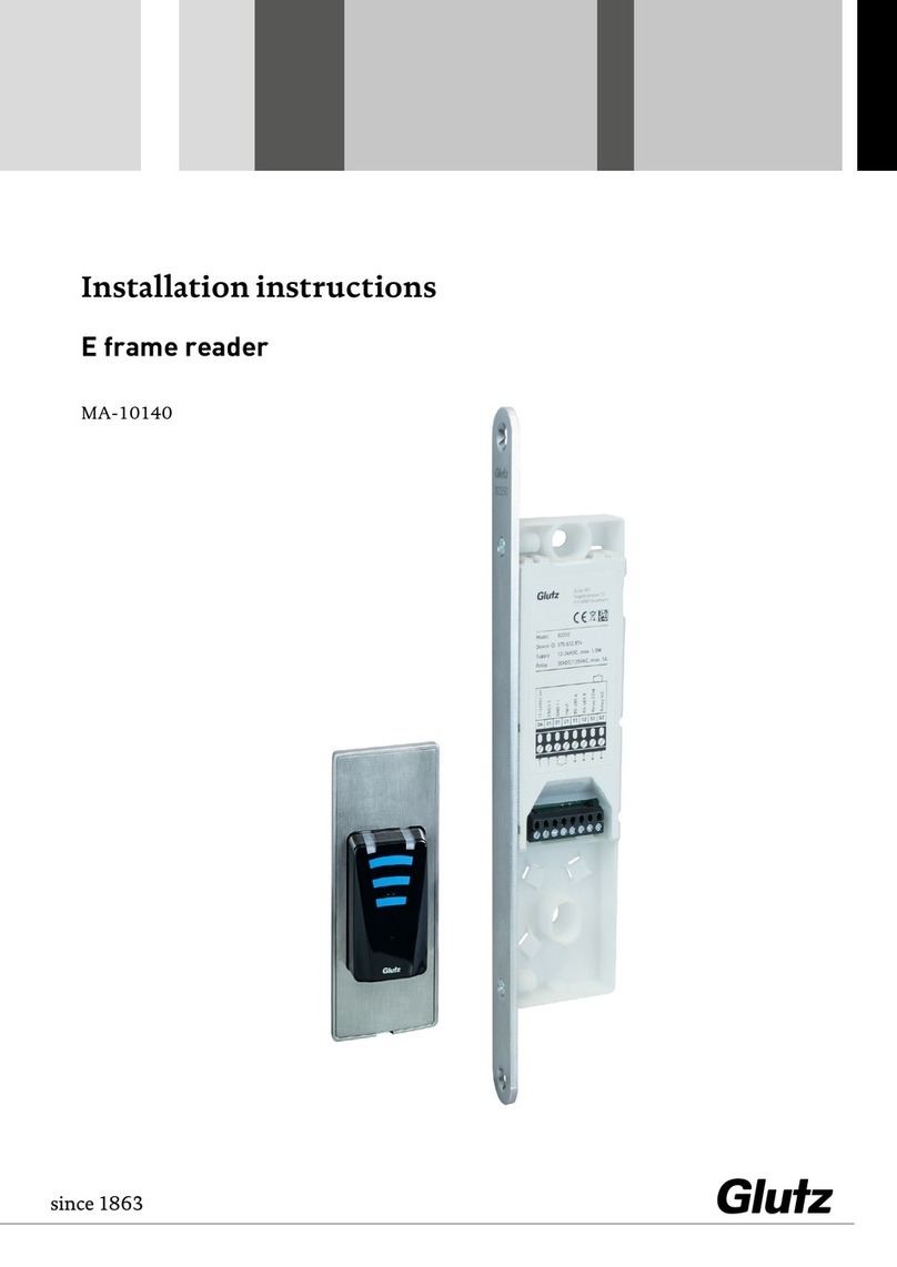 Glutz E frame reader User manual