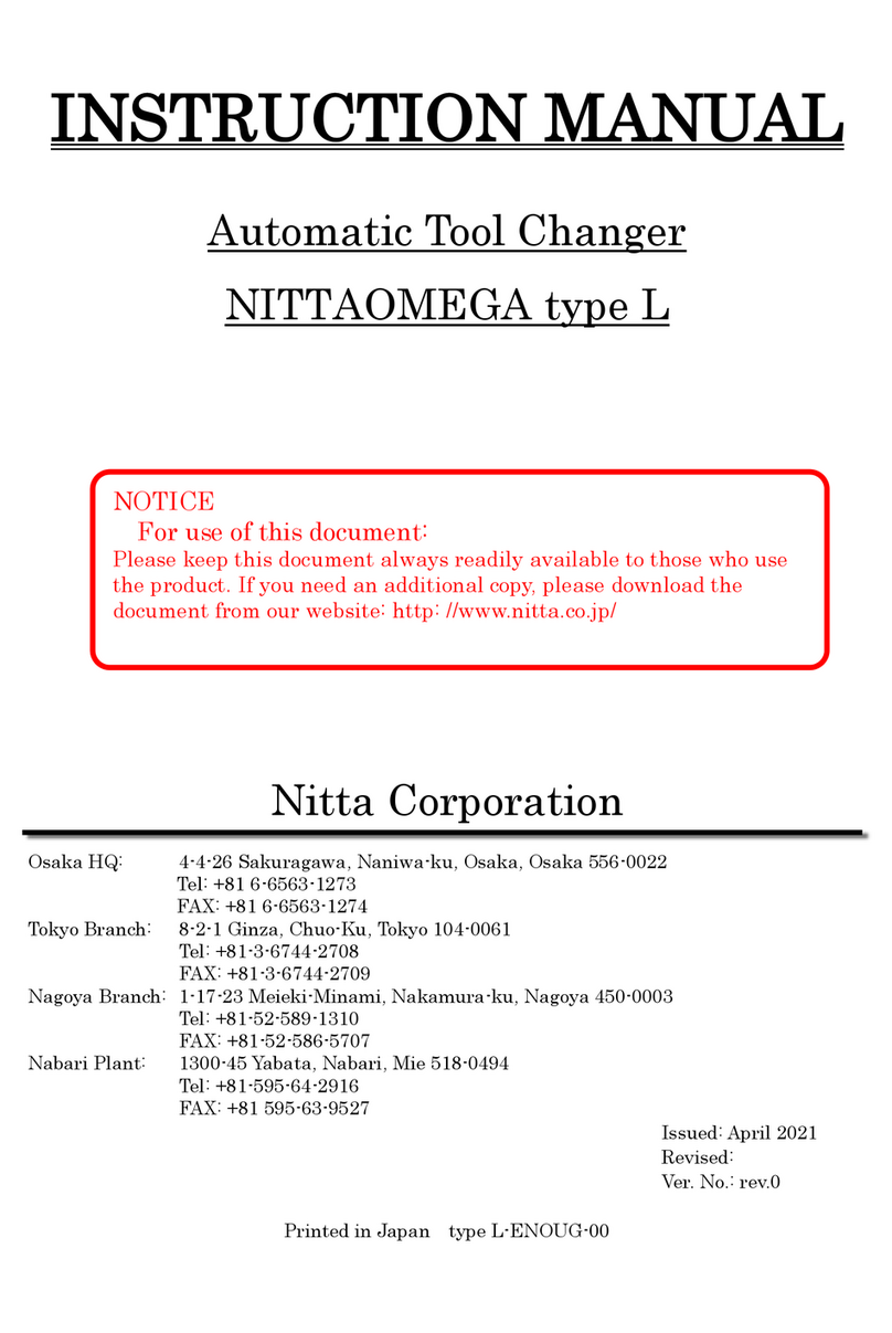 Nitta NITTAOMEGA L instruction manual