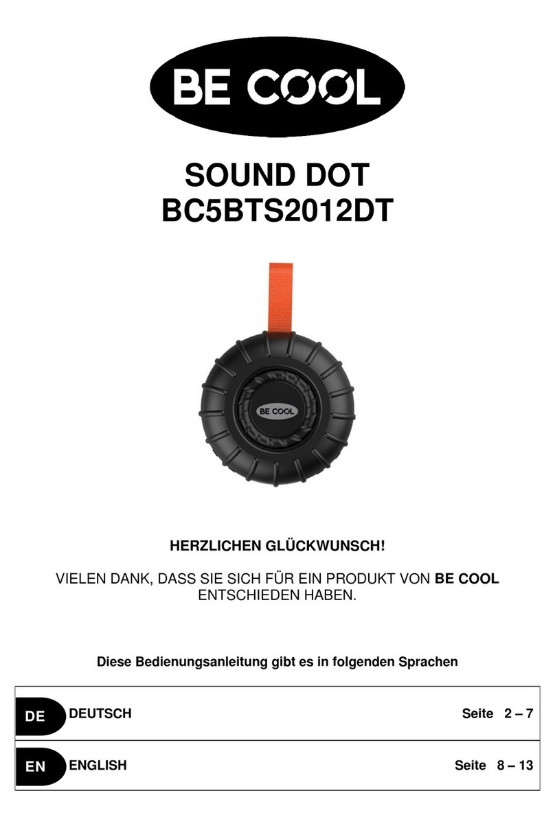Be Cool SOUND DOT instruction manual