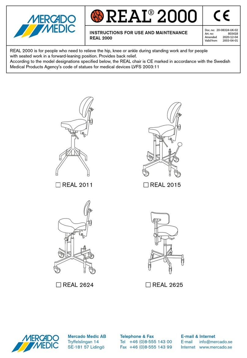 Mercado Medic REAL 2000 Series Instructions for use and maintenance Mercado Medic REAL 2000 Series Instructions for use and maintenance