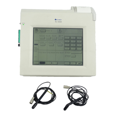Tomey AL-2000 User manual Tomey AL-2000 User manual