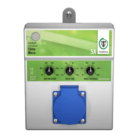 TechGrow Clima Micro Day/Night Fan Control User manual