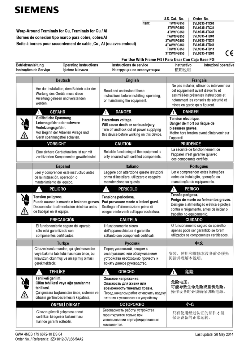 Siemens TW1FG350 User manual