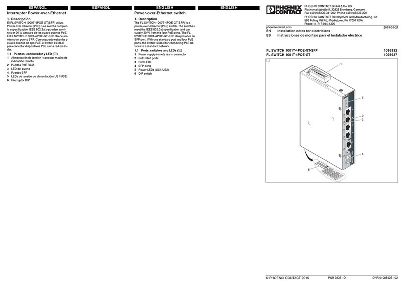Phoenix Contact 1001T-4POE-GT-SFP Quick start guide