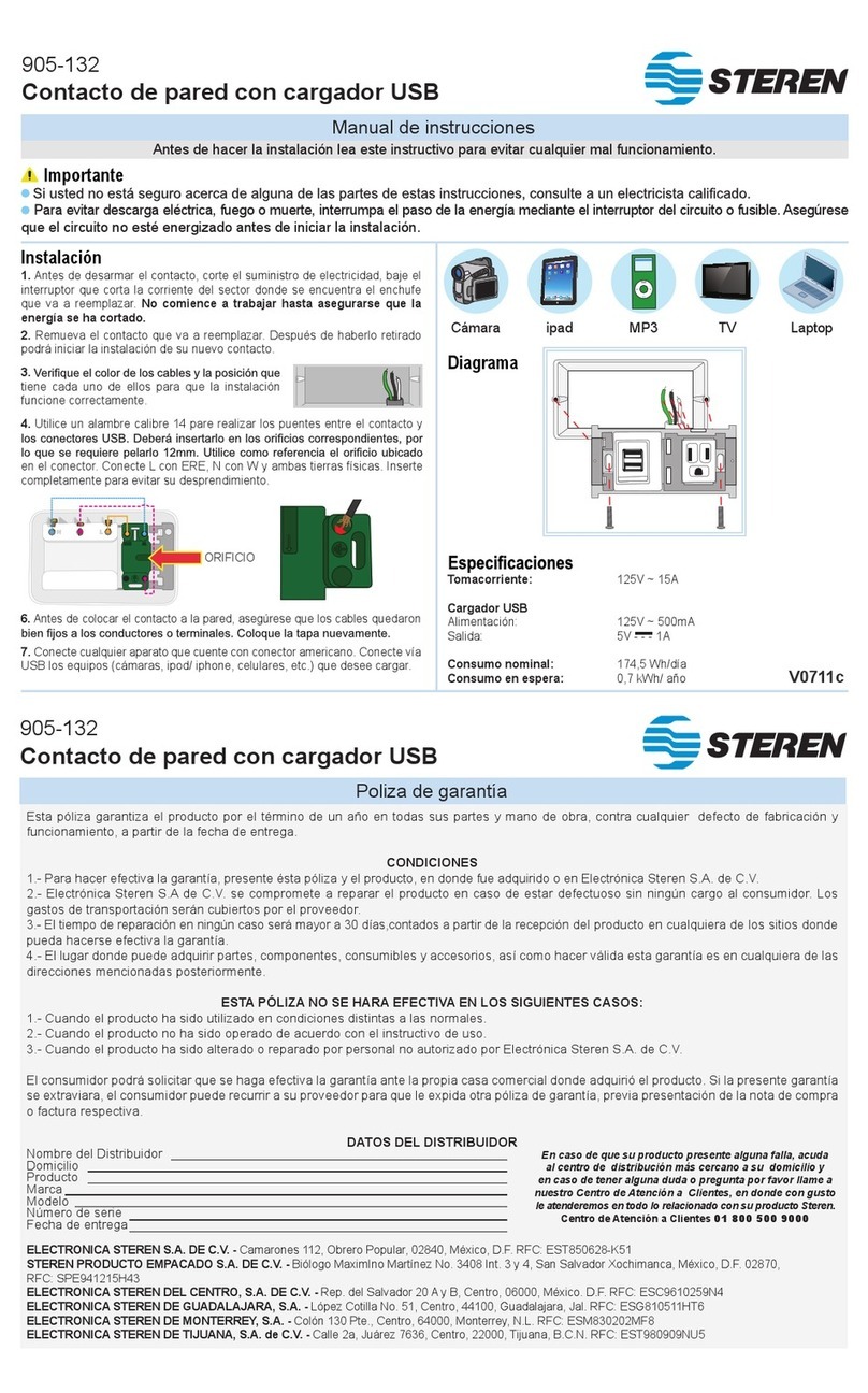 Steren 905-132 User manual