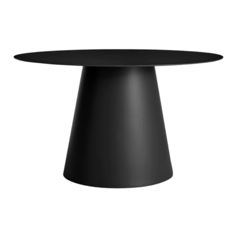 BluDot Circula Dining Table Quick start guide BluDot Circula Dining Table Quick start guide