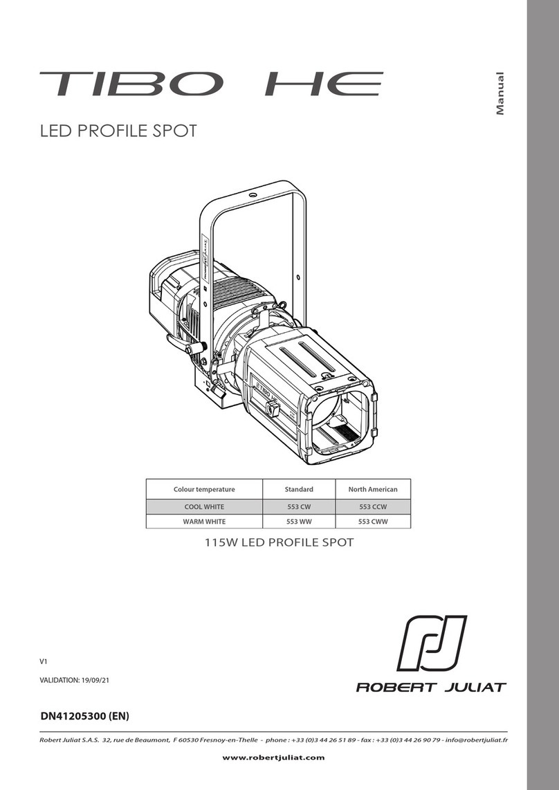 Robert Juliat TIBO HE User manual
