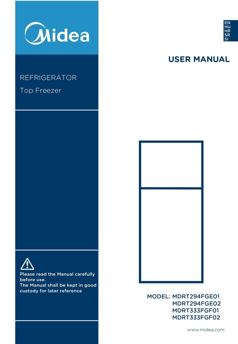 Midea MDRT294FGE01 user manual