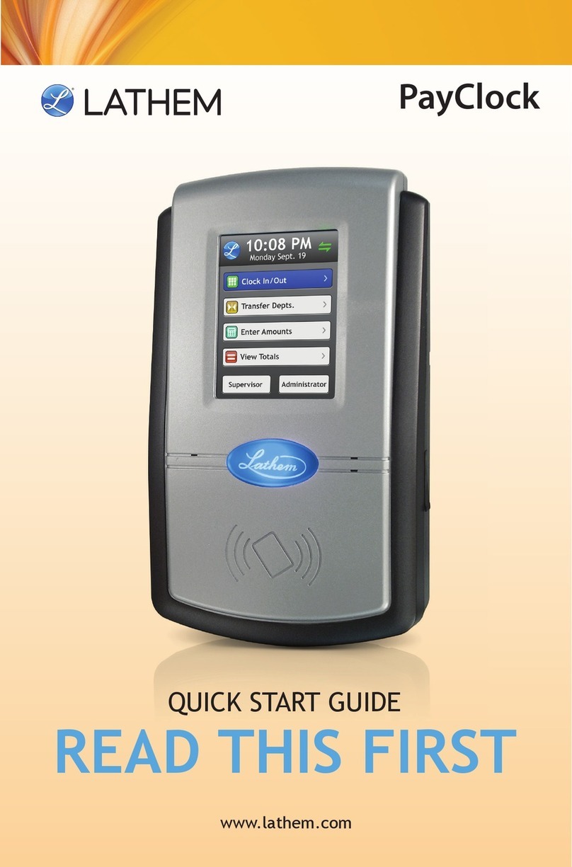 Lathem PayClock PC600 User manual